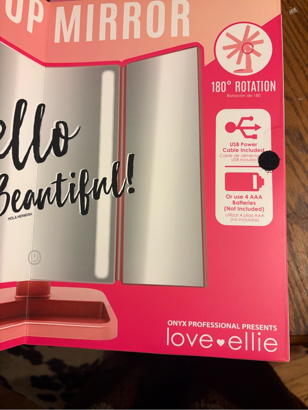 Elle LED Makeup Mirror - Pink - Picture 8 of 8